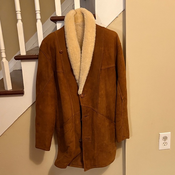 Saks Fifth Avenue Jackets & Blazers - Saks Fifth Avenue Tan Shearling Coat